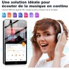 Lecteurs mp3 144 go avec bleutooth wifi, lecteurs mp4 2000 mah avec écran tactile 4 pouces et haut-parleur, lecteurs mp3 android