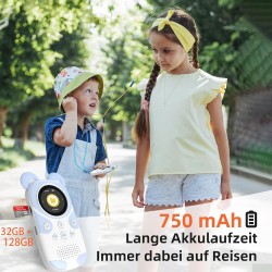 32go lecteur mp3 enfant bleutooth 5.3,lecteur de livre audio,haut-parleur, corde de suspension,panda de dessin animé portable et