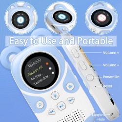 32go lecteur mp3 enfant bleutooth 5.3,lecteur de livre audio,haut-parleur, corde de suspension,panda de dessin animé portable et