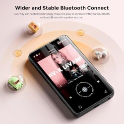 Innioasis lecteur mp3 160 go avec bleutooth et wifi, lecteur de musique android avec spotify, amazon music,lecteur mp3 à écran t