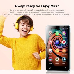 Innioasis lecteur mp3 160 go avec bleutooth et wifi, tactile complet de 4 pouces lecteur de musique avec spotify,spotify kids,de