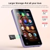 Lecteur mp3 avec bleutooth ecran tactile 4 pouces (violet)