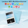 Lecteur mp3 bleutooth 5.3, mechen 2.4" tactile baladeur 64go numérique lecteur musique hifi audio usb sport avec radio fm haut-p