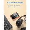 Lecteur mp3 bleutooth 5.3, mechen 2.4" tactile baladeur 32go numérique lecteur musique hifi audio usb sport avec radio fm haut-p