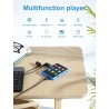 Lecteur mp3 bleutooth 5.3, mechen 2.4" tactile baladeur 32go numérique lecteur musique hifi audio usb sport avec radio fm haut-p