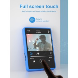 Lecteur mp3 bleutooth 5.3, mechen 2.4" tactile baladeur 32go numérique lecteur musique hifi audio usb sport avec radio fm haut-p