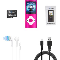 32Go Portable Lecteur Musical MP3, sans Perte HiFi, Radio FM, Enregistreur Vocal, Vidéo, E-Book, Sport pour Courir, 18 Heures de