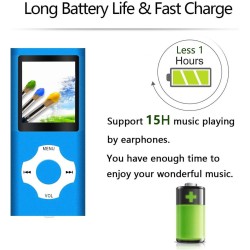 32Go Lecteur MP3, Portable Lecteur Musical sans Perte HiFi, Radio FM, Enregistreur Vocal, Lecteur Vidéo, E-Book, Lecteur MP3 Spo