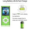 32Go Lecteur MP3, Portable Lecteur Musical sans Perte HiFi, Radio FM, Enregistreur Vocal, Vidéo, E-Book, Lecteur MP3 Sport pour 