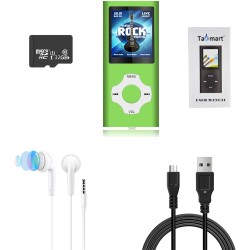 32Go Lecteur MP3, Portable Lecteur Musical sans Perte HiFi, Radio FM, Enregistreur Vocal, Vidéo, E-Book, Lecteur MP3 Sport pour 