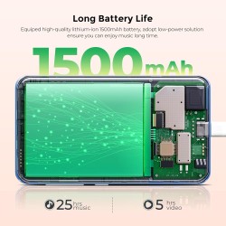 Innioasis lecteur mp3 160 go avec bleutooth et wifi, lecteur de musique android avec spotify, amazon music, lecteur mp3 à écran 
