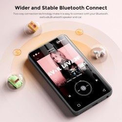 Innioasis lecteur mp3 160 go avec bleutooth et wifi, lecteur de musique avec spotify,écran tactile 4" android mp4 lecteur mp3 po