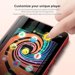 Innioasis lecteur mp3 160 go avec bleutooth et wifi, lecteur de musique android avec spotify, amazon music, lecteur mp3 à écran 