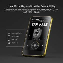 Innioasis lecteur mp3 avec bleutooth et wi-fi, écran tactile complet de 10.2 cm, lecteur mp4 mp3 avec spotify, son hifi portable
