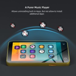 Innioasis lecteur mp3 avec bleutooth et wi-fi, écran tactile complet de 10.2 cm, lecteur mp4 mp3 avec spotify, son hifi portable