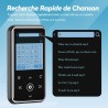 Agptek 64go lecteur mp3 bleutooth 5.3 avec clip, 1,8 pouces lecteur musique sport hifi avec reconnexion bleutooth, bouton volume