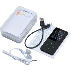 8 Go/16 Go Lecteur de Musique MP3 Portable, Prend en Charge jusqu'à 64 Go de Carte mémoire SD, Son sans Perte, Lecteur MP3 HiFi,