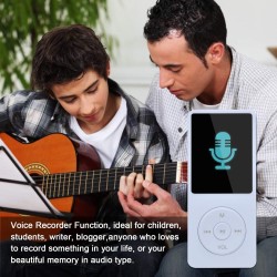 8 Go/16 Go Lecteur de Musique MP3 Portable, Prend en Charge jusqu'à 64 Go de Carte mémoire SD, Son sans Perte, Lecteur MP3 HiFi,