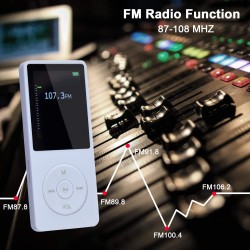 8 Go/16 Go Lecteur de Musique MP3 Portable, Prend en Charge jusqu'à 64 Go de Carte mémoire SD, Son sans Perte, Lecteur MP3 HiFi,
