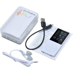 8 Go/16 Go Lecteur de Musique MP3 Portable, Prend en Charge jusqu'à 64 Go de Carte mémoire SD, Son sans Perte, Lecteur MP3 HiFi,