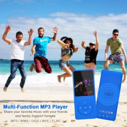 8 Go/16 Go Lecteur de Musique MP3 Portable, Prend en Charge jusqu'à 64 Go de Carte mémoire SD, Son sans Perte, Lecteur MP3 HiFi,