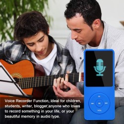 8 Go/16 Go Lecteur de Musique MP3 Portable, Prend en Charge jusqu'à 64 Go de Carte mémoire SD, Son sans Perte, Lecteur MP3 HiFi,