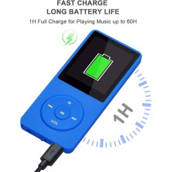 8 Go/16 Go Lecteur de Musique MP3 Portable, Prend en Charge jusqu'à 64 Go de Carte mémoire SD, Son sans Perte, Lecteur MP3 HiFi,