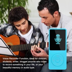 8 Go/16 Go Lecteur de Musique MP3 Portable, Prend en Charge jusqu'à 64 Go de Carte mémoire SD, Son sans Perte, Lecteur MP3 HiFi,
