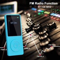 8 Go/16 Go Lecteur de Musique MP3 Portable, Prend en Charge jusqu'à 64 Go de Carte mémoire SD, Son sans Perte, Lecteur MP3 HiFi,