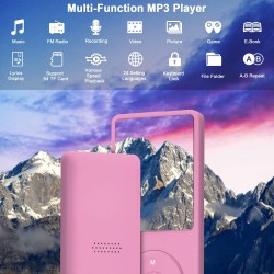 8 Go/16 Go Lecteur de Musique MP3 Portable, Prend en Charge jusqu'à 64 Go de Carte mémoire SD, Son sans Perte, Lecteur MP3 HiFi,