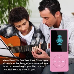 8 Go/16 Go Lecteur de Musique MP3 Portable, Prend en Charge jusqu'à 64 Go de Carte mémoire SD, Son sans Perte, Lecteur MP3 HiFi,