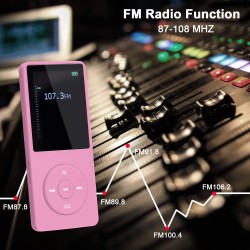 8 Go/16 Go Lecteur de Musique MP3 Portable, Prend en Charge jusqu'à 64 Go de Carte mémoire SD, Son sans Perte, Lecteur MP3 HiFi,