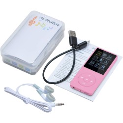 8 Go/16 Go Lecteur de Musique MP3 Portable, Prend en Charge jusqu'à 64 Go de Carte mémoire SD, Son sans Perte, Lecteur MP3 HiFi,