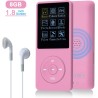 8 Go/16 Go Lecteur de Musique MP3 Portable, Prend en Charge jusqu'à 64 Go de Carte mémoire SD, Son sans Perte, Lecteur MP3 HiFi,