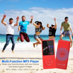 8 Go/16 Go Lecteur de Musique MP3 Portable, Prend en Charge jusqu'à 64 Go de Carte mémoire SD, Son sans Perte, Lecteur MP3 HiFi,