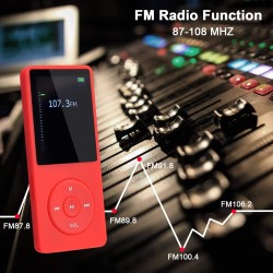 8 Go/16 Go Lecteur de Musique MP3 Portable, Prend en Charge jusqu'à 64 Go de Carte mémoire SD, Son sans Perte, Lecteur MP3 HiFi,