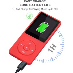 8 Go/16 Go Lecteur de Musique MP3 Portable, Prend en Charge jusqu'à 64 Go de Carte mémoire SD, Son sans Perte, Lecteur MP3 HiFi,