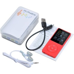 8 Go/16 Go Lecteur de Musique MP3 Portable, Prend en Charge jusqu'à 64 Go de Carte mémoire SD, Son sans Perte, Lecteur MP3 HiFi,