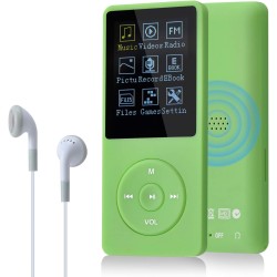 8 Go/16 Go Lecteur de Musique MP3 Portable, Prend en Charge jusqu'à 64 Go de Carte mémoire SD, Son sans Perte, Lecteur MP3 HiFi,