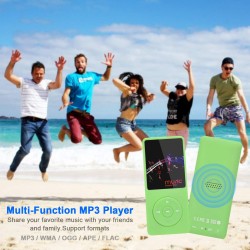 8 Go/16 Go Lecteur de Musique MP3 Portable, Prend en Charge jusqu'à 64 Go de Carte mémoire SD, Son sans Perte, Lecteur MP3 HiFi,