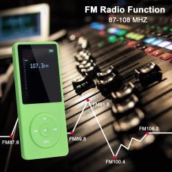 8 Go/16 Go Lecteur de Musique MP3 Portable, Prend en Charge jusqu'à 64 Go de Carte mémoire SD, Son sans Perte, Lecteur MP3 HiFi,