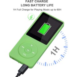 8 Go/16 Go Lecteur de Musique MP3 Portable, Prend en Charge jusqu'à 64 Go de Carte mémoire SD, Son sans Perte, Lecteur MP3 HiFi,