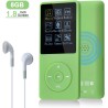 8 Go/16 Go Lecteur de Musique MP3 Portable, Prend en Charge jusqu'à 64 Go de Carte mémoire SD, Son sans Perte, Lecteur MP3 HiFi,