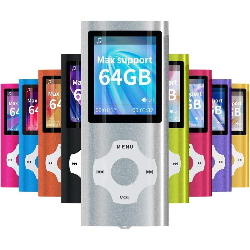 Mymahdi – Digital, Compact et Portable Lecteur MP3/MP4 (Max Support 64 Go Carte Memory) avec Photo Viewer, E-Book Reader et Radi