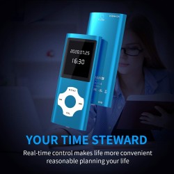 Mymahdi lecteur mp3 / mp4 bleutooth 5.0 avec carte mémoire 32 go, écran lcd 1,8 pouces, support jusqu'à 128 go, vidéo/enregistre