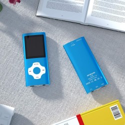 Mymahdi lecteur mp3 / mp4 bleutooth 5.0 avec carte mémoire 32 go, écran lcd 1,8 pouces, support jusqu'à 128 go, vidéo/enregistre
