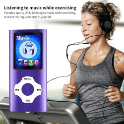 Mymahdi mp4 mp3 / portable, 1.8 inch devaient violet with and led screen memory card slot, max support 128gb