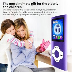 Mymahdi mp4 mp3 / portable, 1.8 inch devaient violet with and led screen memory card slot, max support 128gb