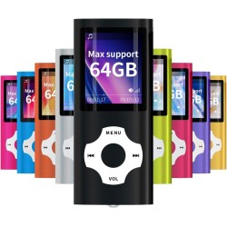 Mymahdi – Digital, Compact et Portable Lecteur MP3/MP4 (Max Support 64 G) avec Photo Viewer, E-Book Reader et Radio FM Enregistr
