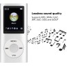 Lecteur MP3 64G, Lecteur de Musique MP3 à écran de 1,8 Pouces pour Les études Sportives, Prise en Charge MP3 WMA FLAC Ape AAC OG